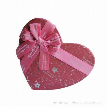 Heart-shaped Gift Box with Ribbon Bow